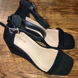 Torrid Black Women's Wedge Sandals